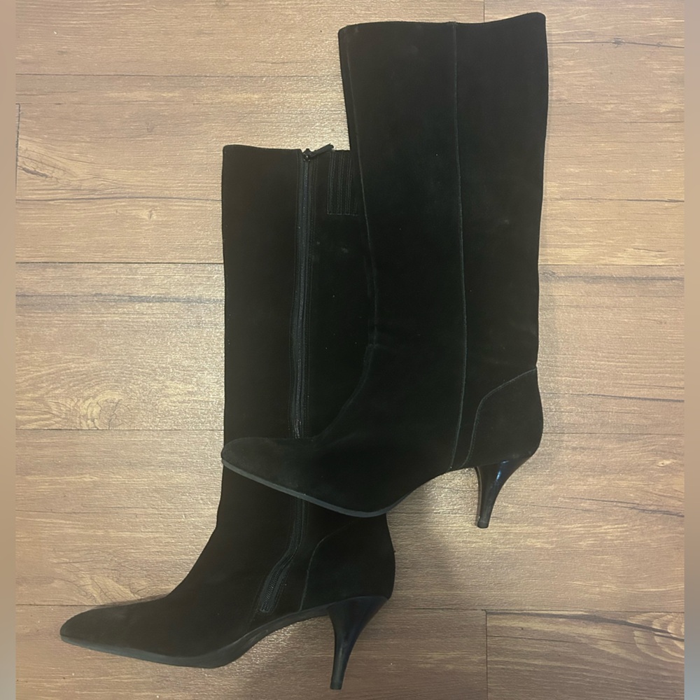 Suede Stiletto Boots